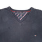 Mens Navy Tommy Hilfiger Knit V Neck Jumper