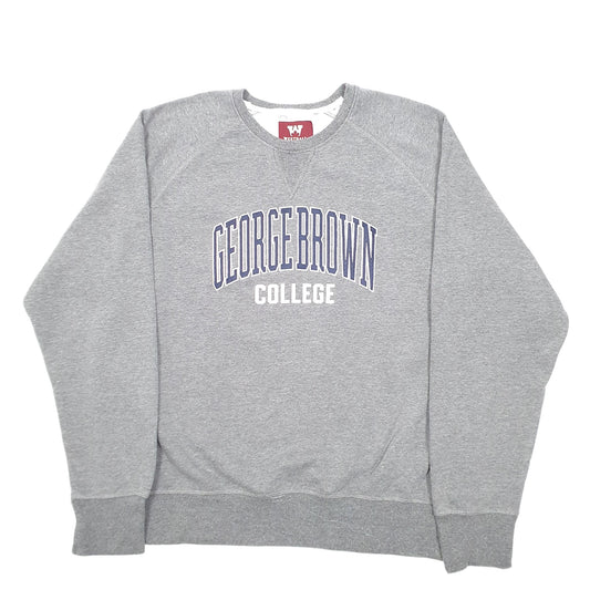 Womens Grey Westhall George Brown College USA Crewneck Jumper