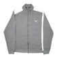 Mens Grey Puma  Full Zip Jumper