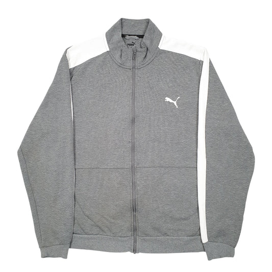 Mens Grey Puma  Full Zip Jumper