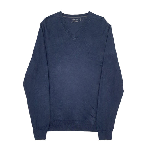 Mens Navy Nautica Knitwear Crewneck Jumper