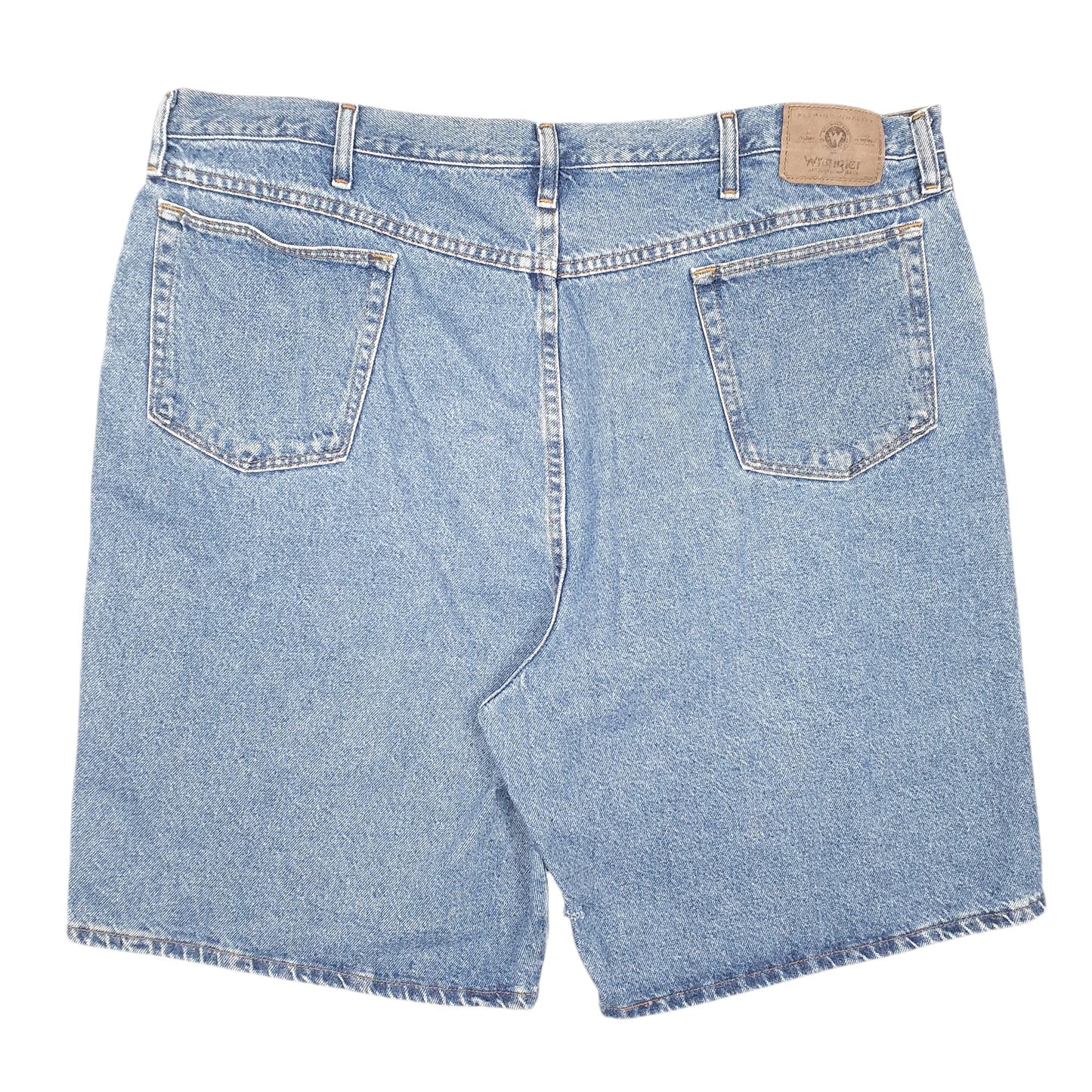 Mens Blue Wrangler Denim Jeans Jorts Regular Denim Shorts