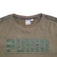 Mens Khaki Puma Spellout Crewneck Jumper