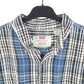 Mens Blue Levis Flannel Overshirt Shacket Grunge Vintage Long Sleeve Shirt