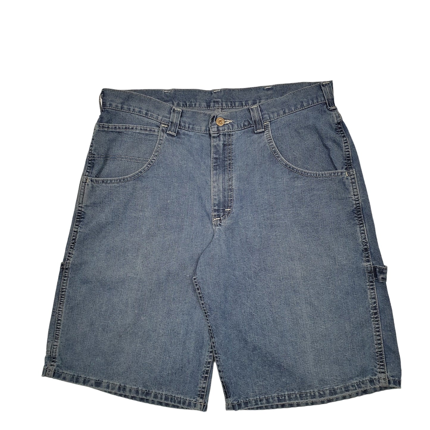 Mens Blue Lee Dungarees Carpenter Shorts