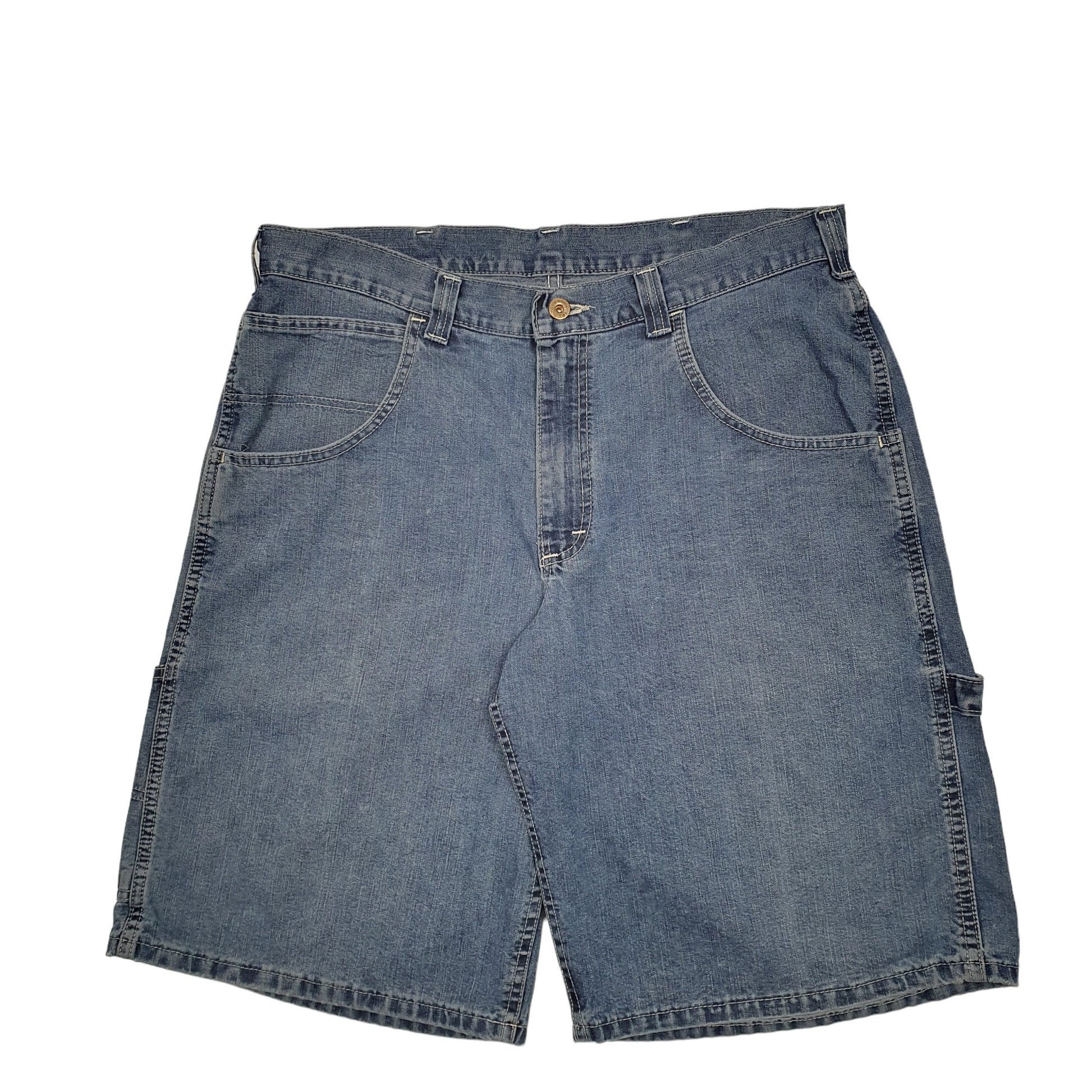 Mens Blue Lee Dungarees Carpenter Shorts