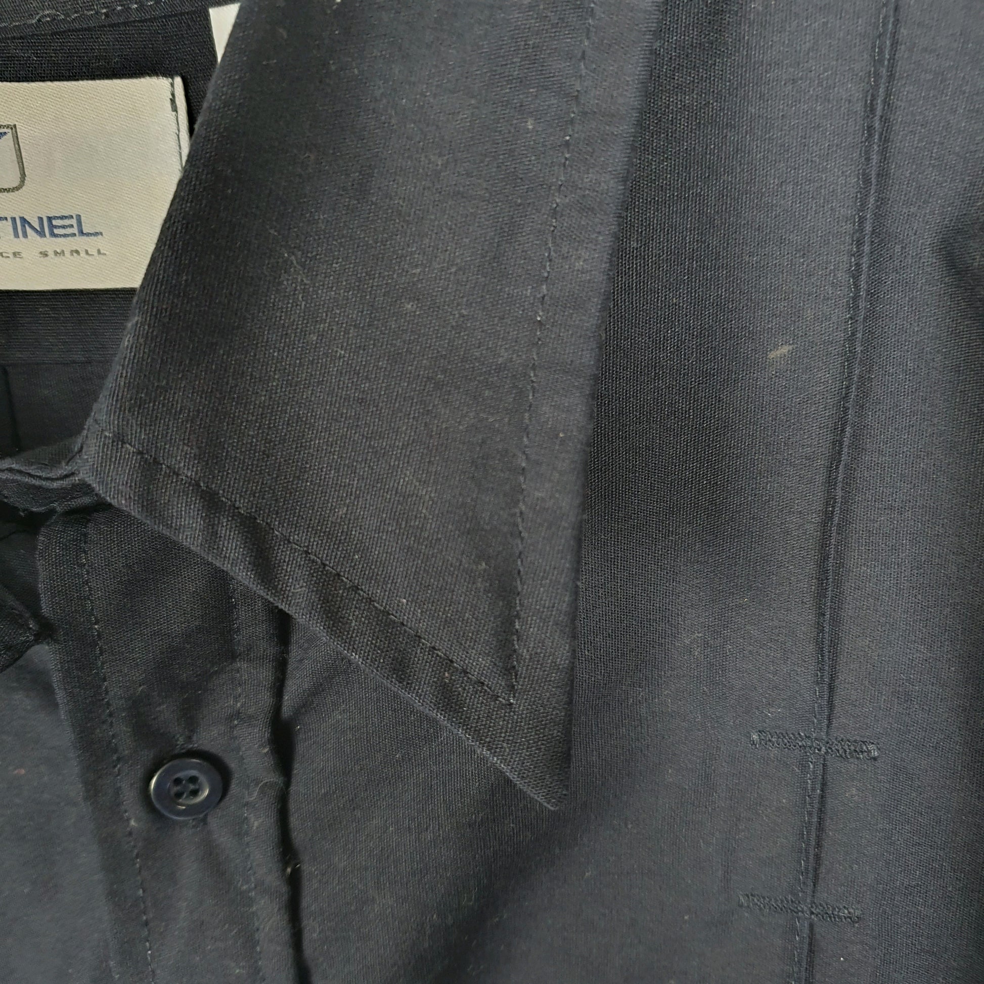 Mens Navy Sentinel By Horace Small Workwear Long Sleeve Shirt