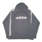 Mens Black Adidas Spellout Hoodie Jumper