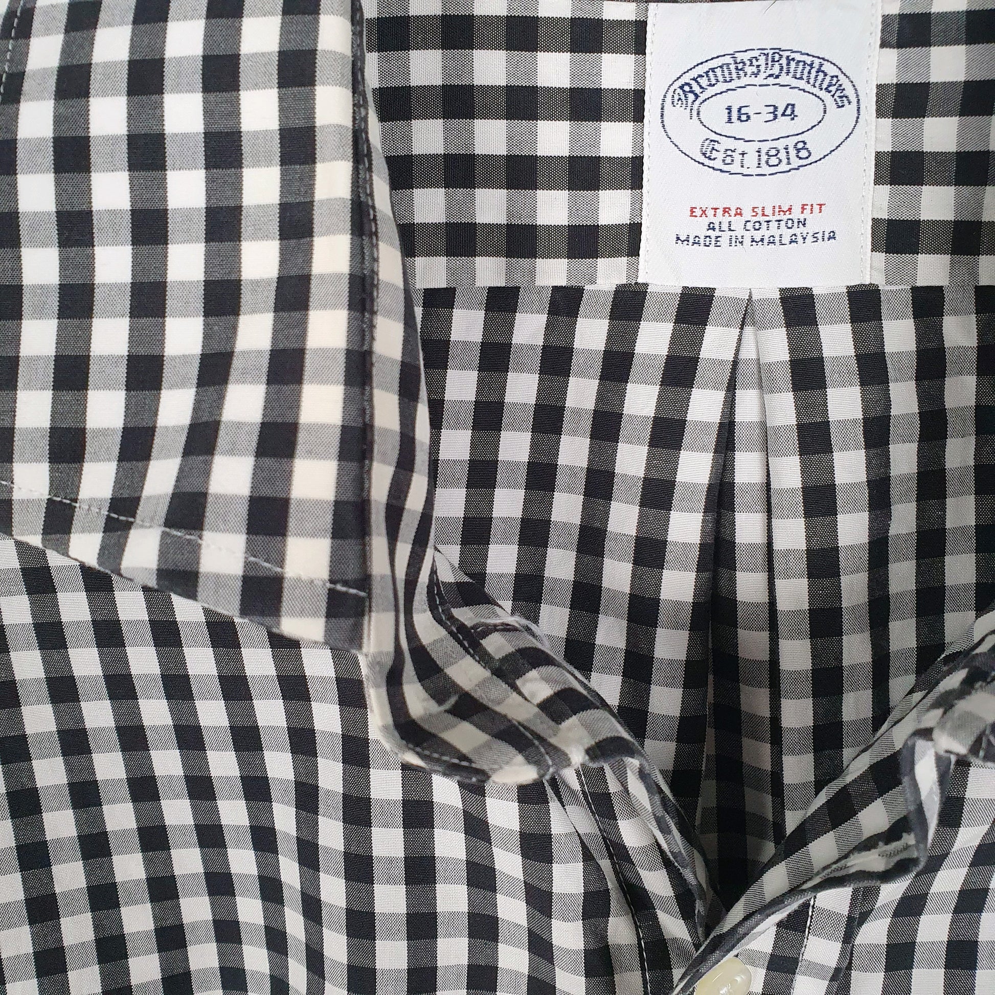 Mens White Brooks Brothers  Long Sleeve Shirt