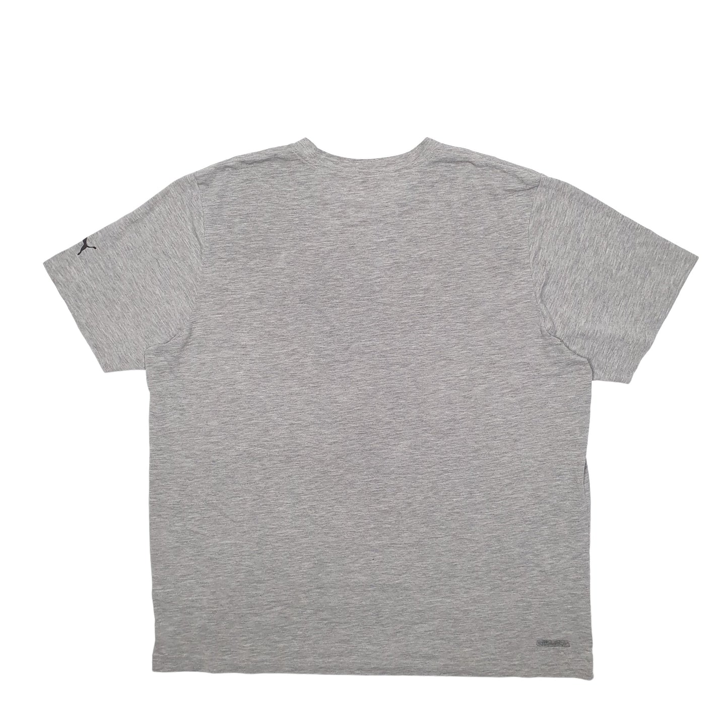 Mens Grey Puma Spellout Short Sleeve T Shirt