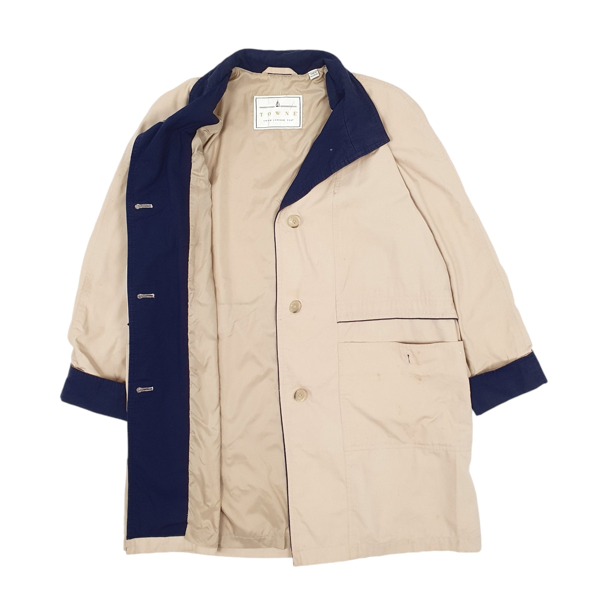 Womens Beige Towne London Fog   Coat