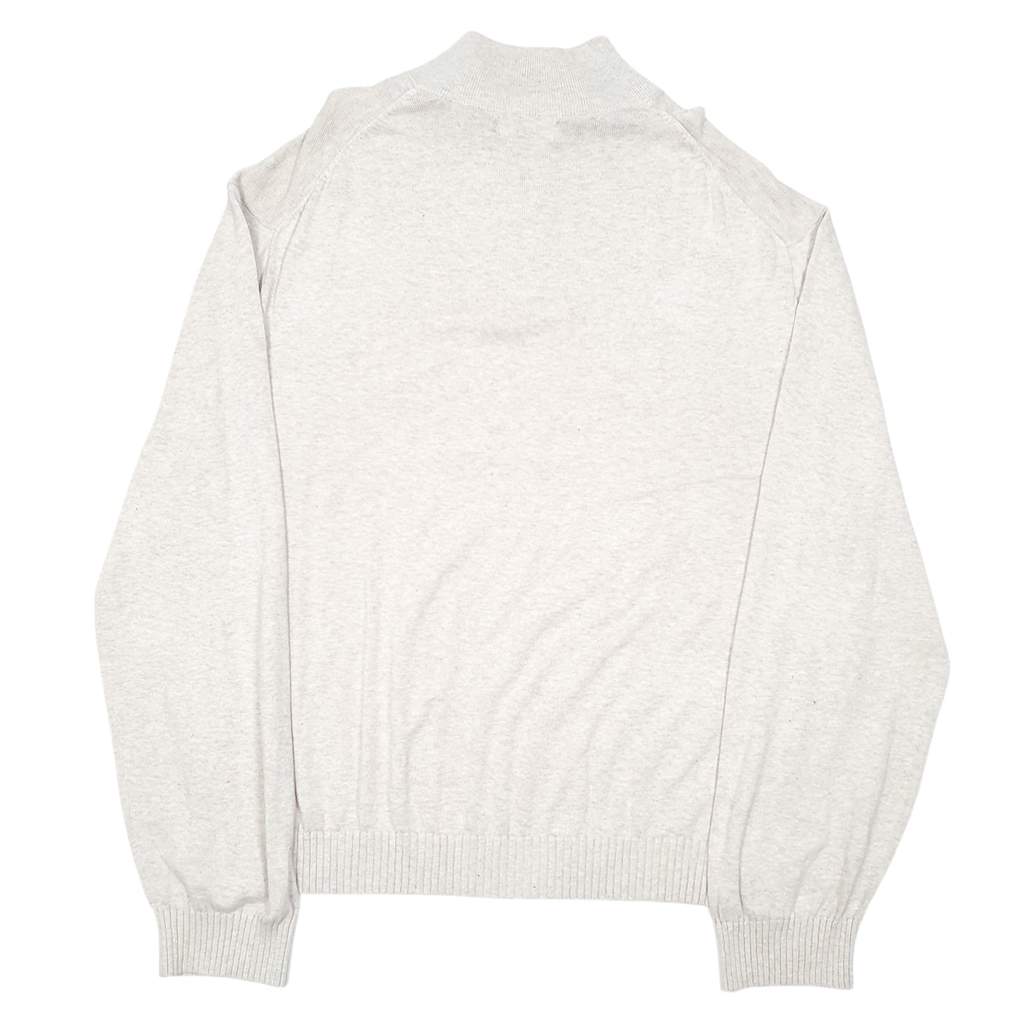 Mens Cream Nautica Knit Quarter Zip Jumper