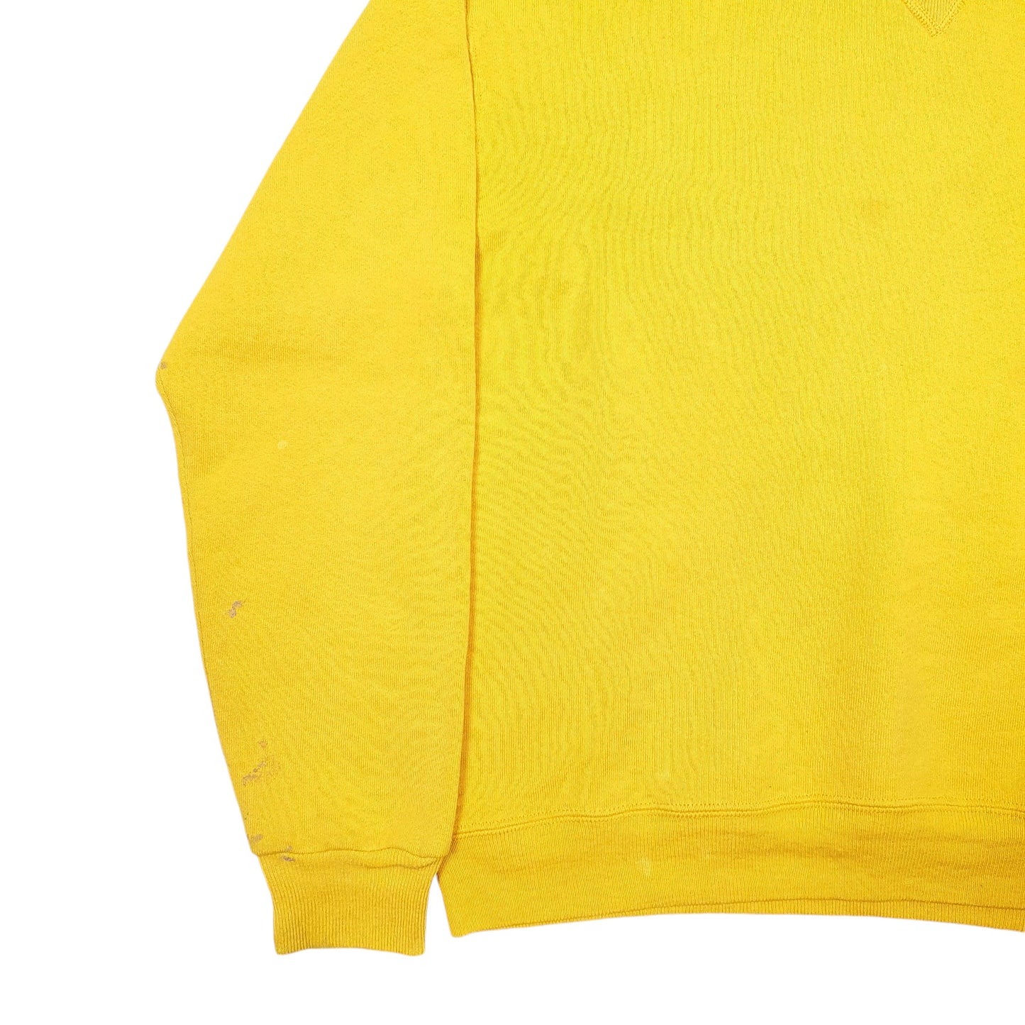 Womens Yellow Russell Athletic Vintage Made In USA Crewneck Jumper