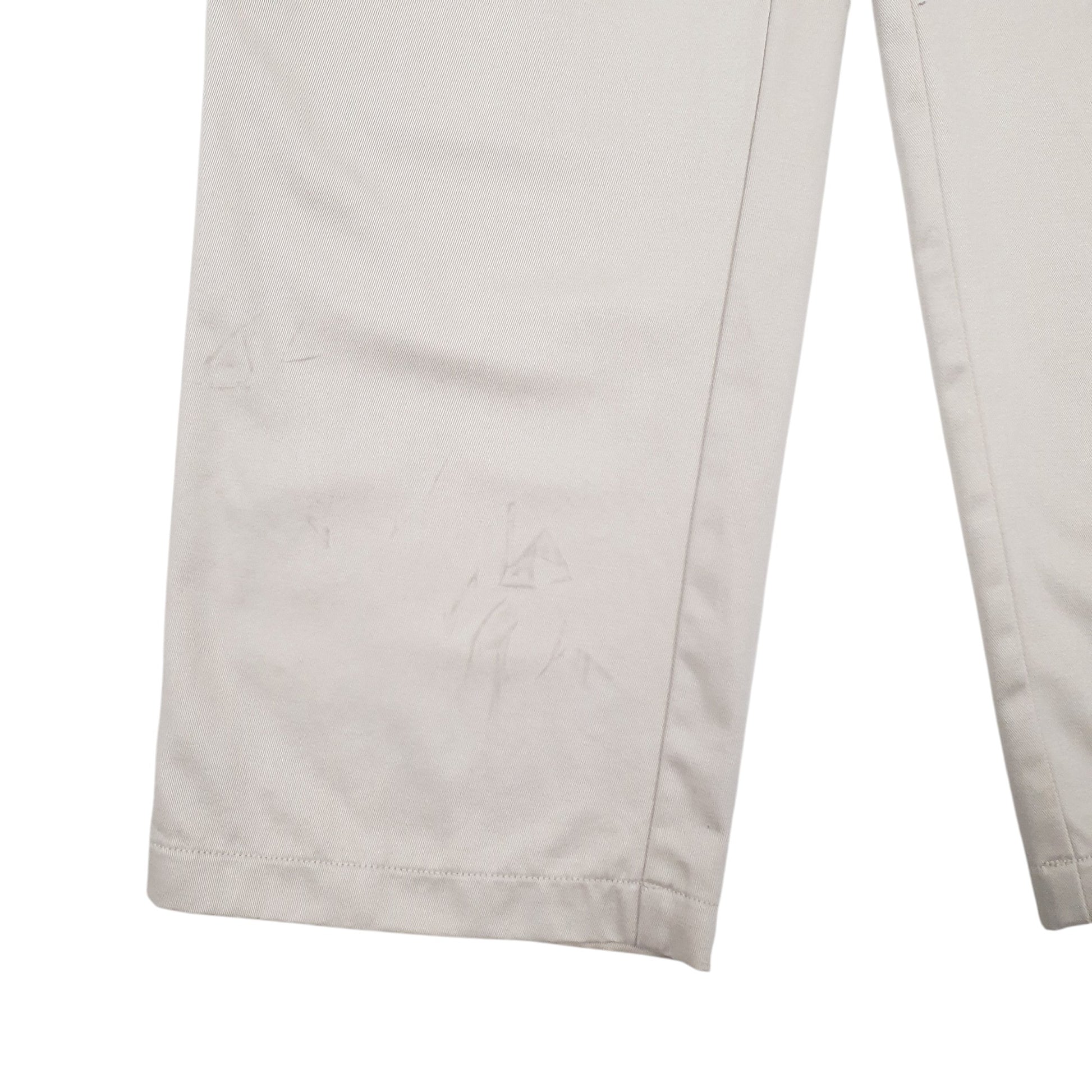 Mens Grey Tommy Hilfiger Double Pleated Chino Trousers