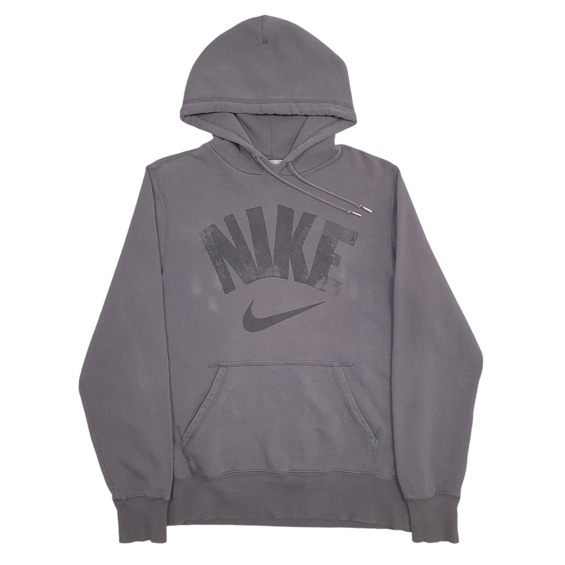 Mens Grey Nike Spellout Hoodie Jumper