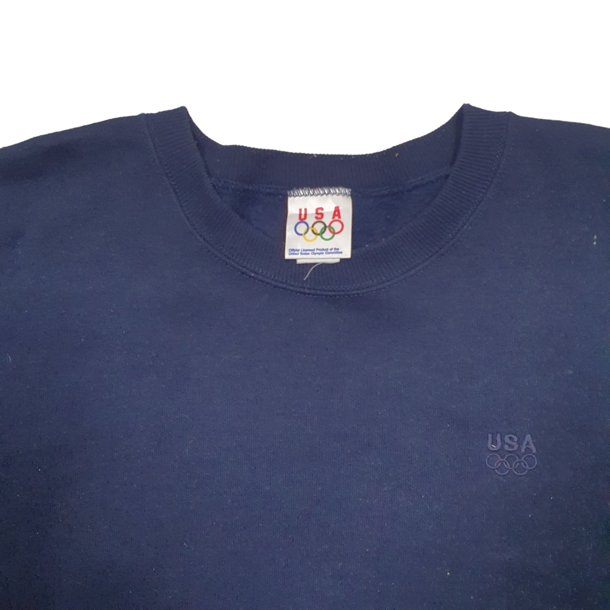 Mens Navy USA Olympics USA Crewneck Jumper