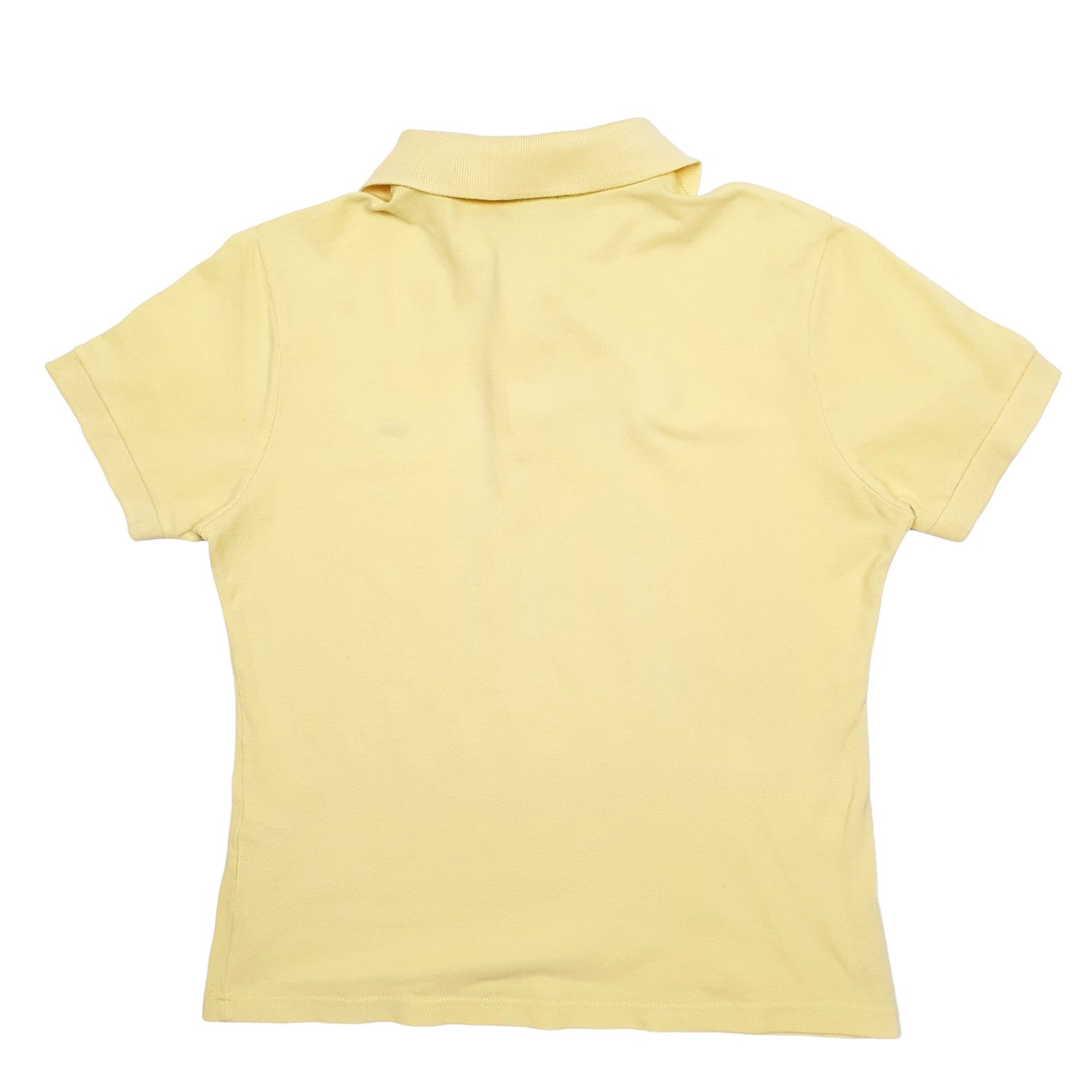 Womens Yellow Lacoste  Short Sleeve Polo Shirt