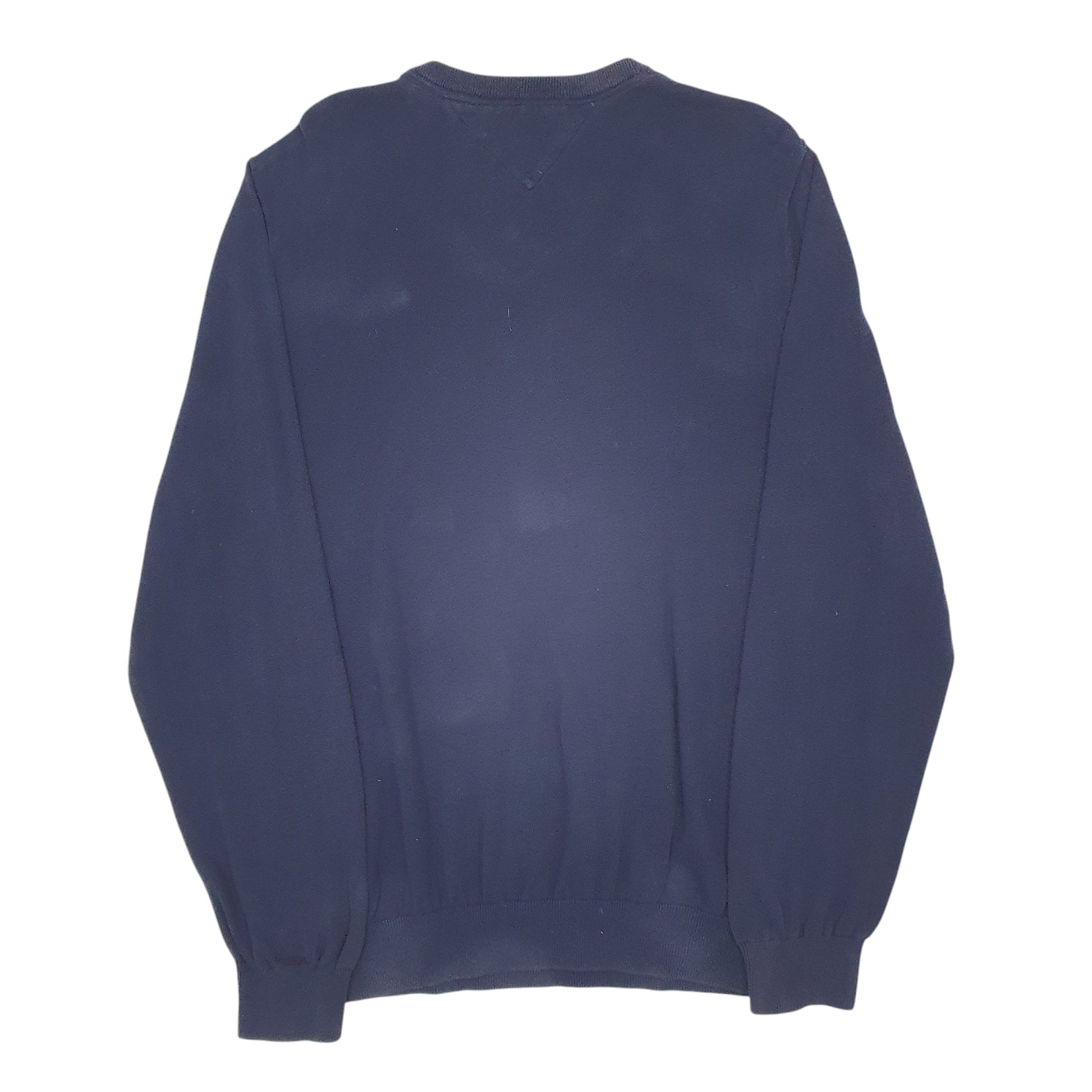 Mens Navy Tommy Hilfiger  V Neck Jumper