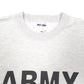 Mens Grey Jerzees U.S Army Spellout Crewneck Jumper