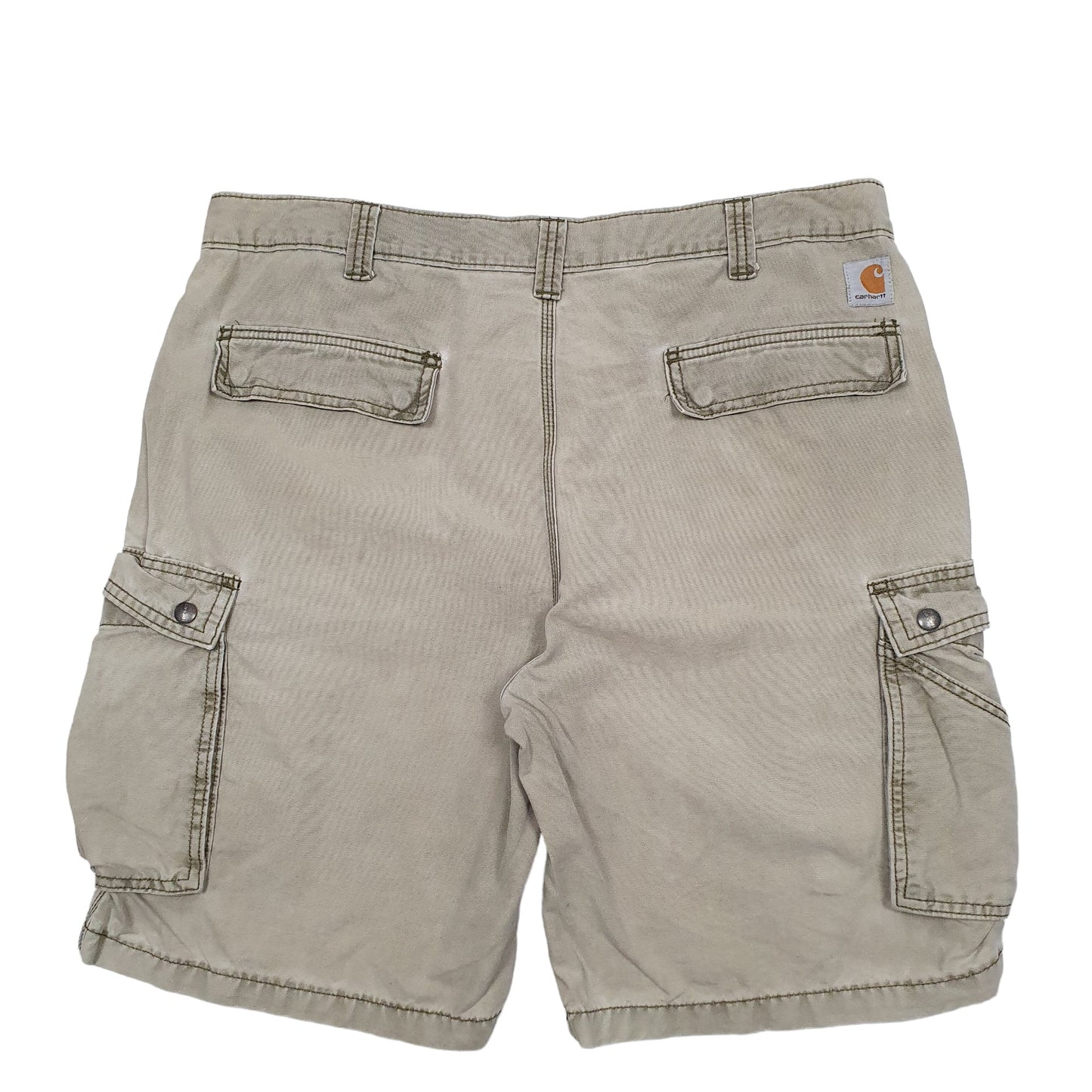 Mens Green Carhartt Workwear Cargo Shorts