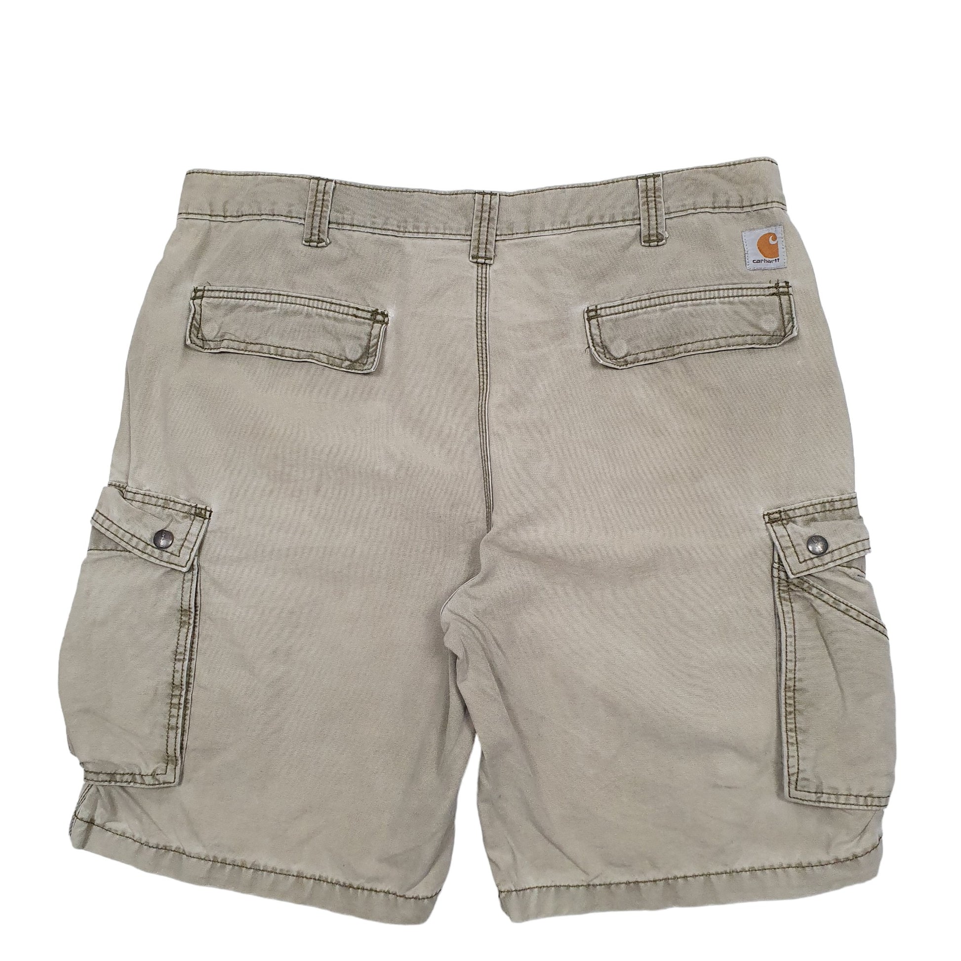 Mens Green Carhartt Workwear Cargo Shorts