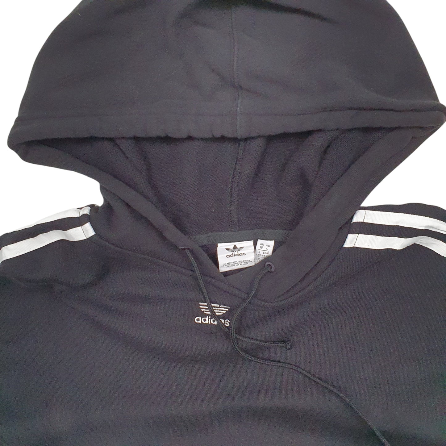 Womens Black Adidas  Hoodie Jumper