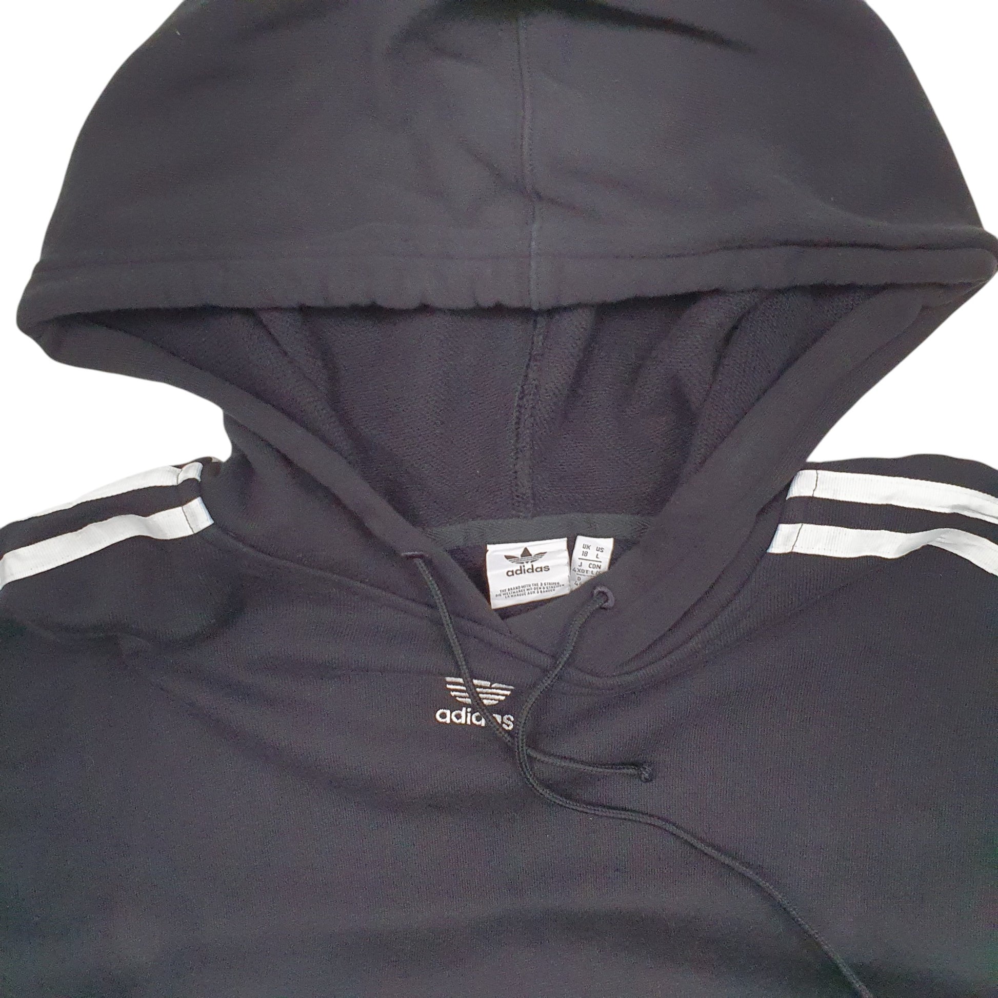 Womens Black Adidas  Hoodie Jumper