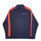 Mens Navy Champion  Quarter Zip Jumper