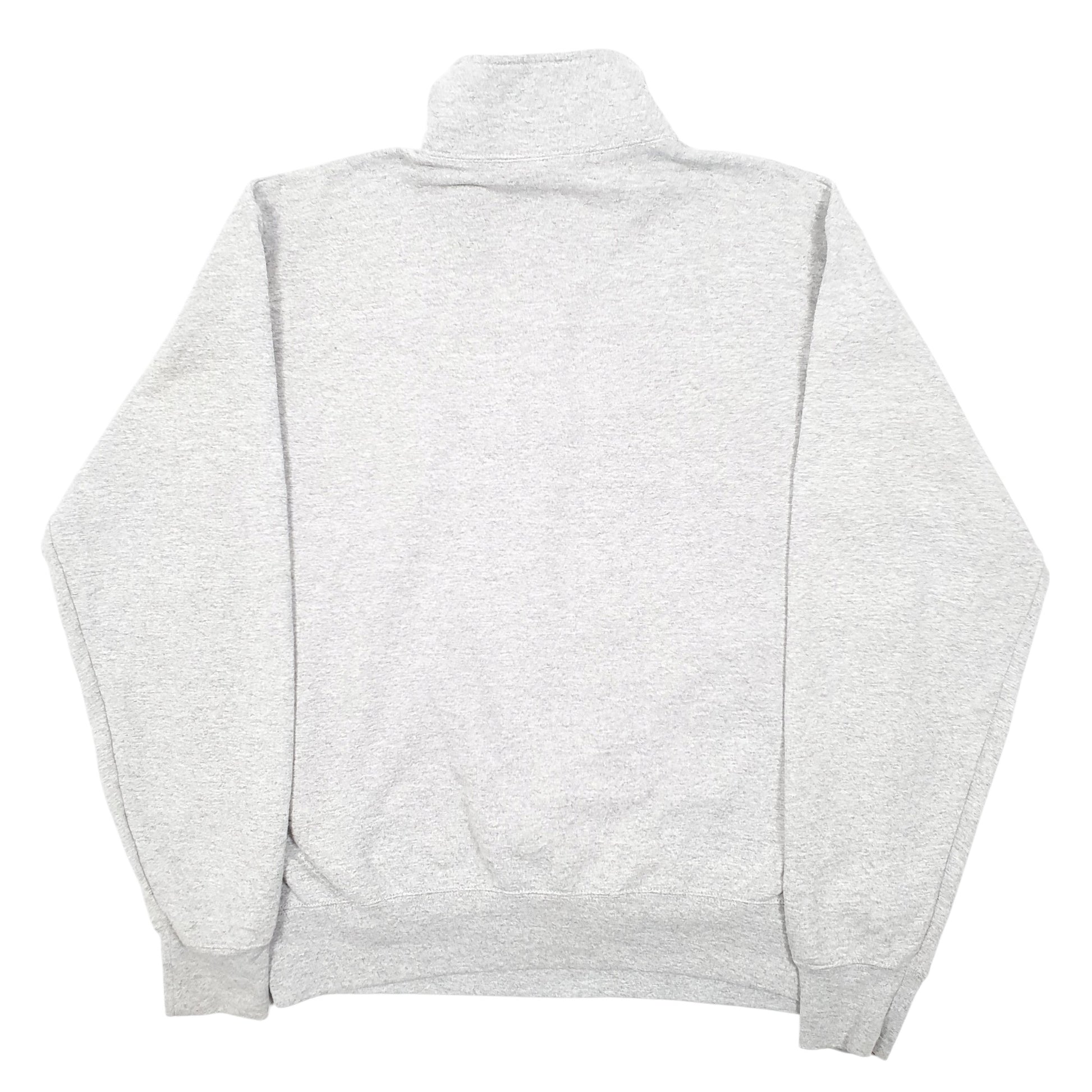 Mens Grey Champion Kent State University Spellout USA Quarter Zip Jumper