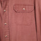 Mens Brown Wrangler Heavy Work Overshirt Long Sleeve Shirt