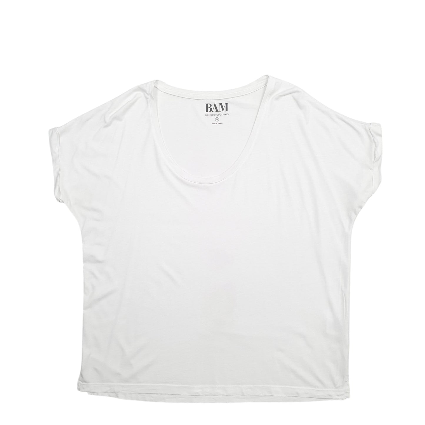 Womens White Bam  Short Sleeve T Shirt