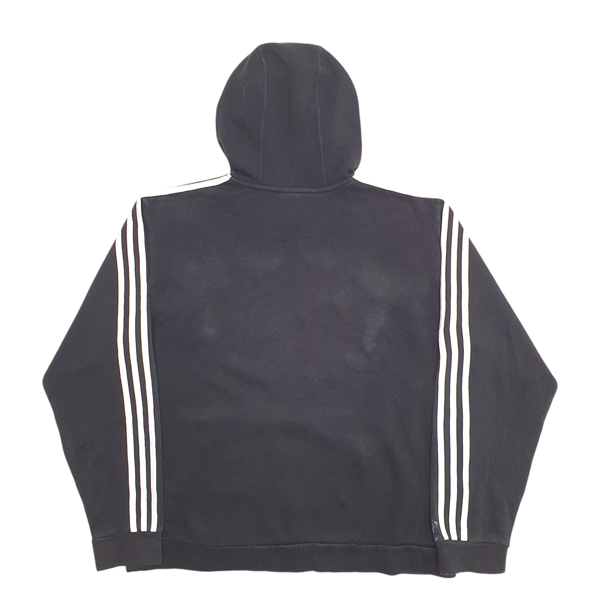 Mens Black Adidas Spellout Hoodie Jumper