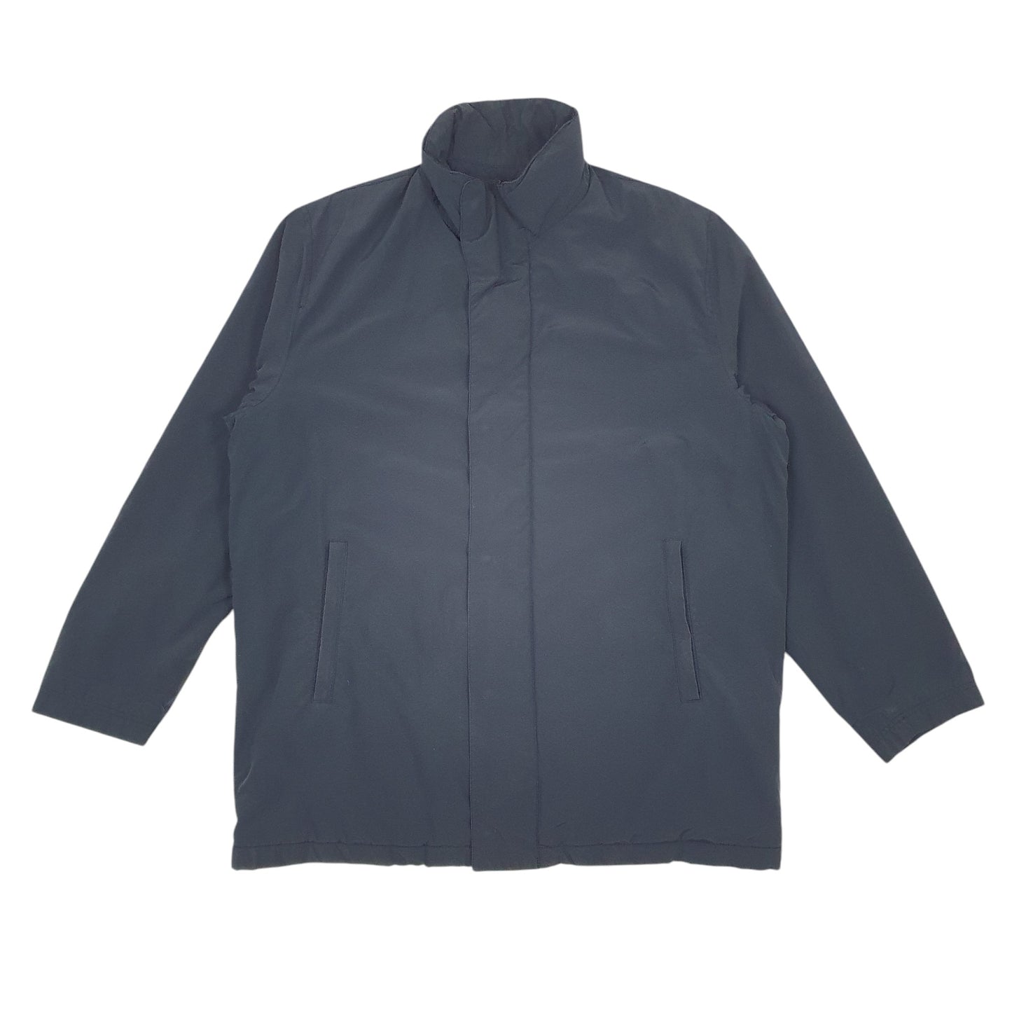 Mens Navy Burberry Long line  Coat