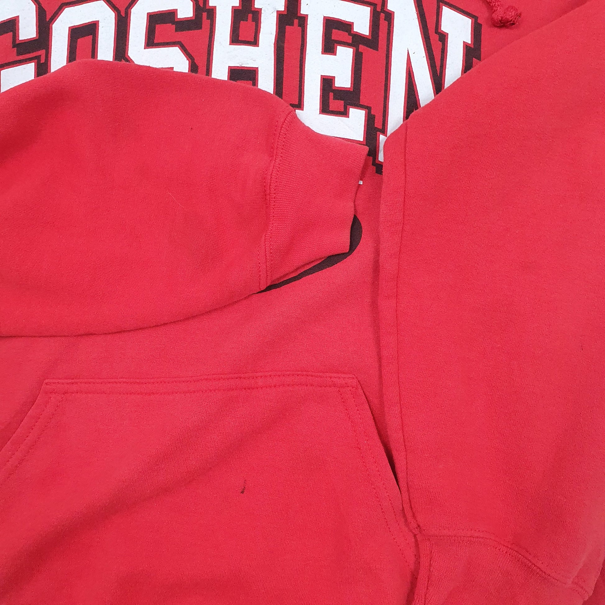 Mens Red Gildan Goshen Highschool Hoodie Jumper