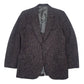 Mens Grey Harris Tweed Tailored In USA Vintage Scottish Wool  Coat