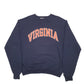 Mens Navy Champion Virginia Spellout Crewneck Jumper