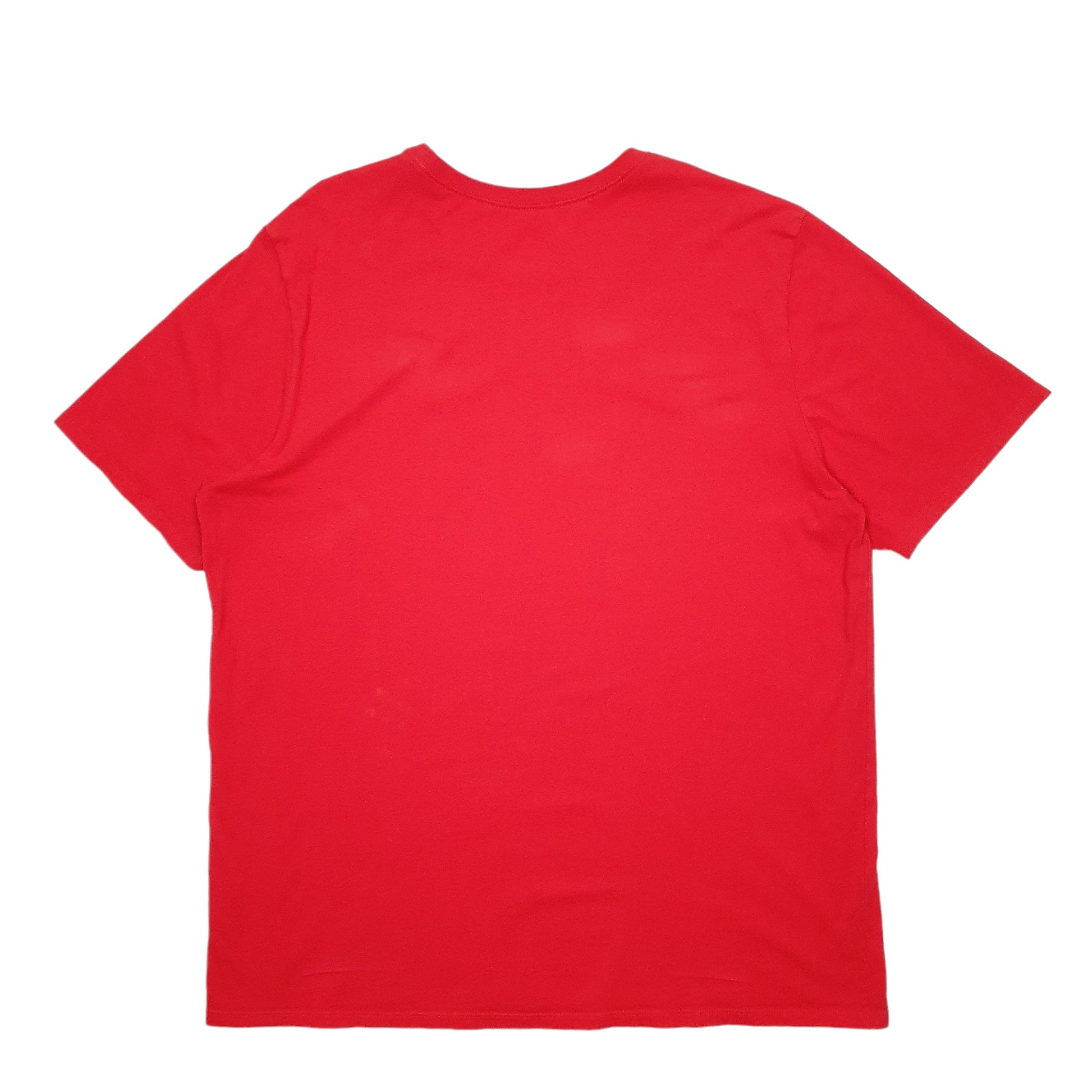 Mens Red Nike Spellout Short Sleeve T Shirt