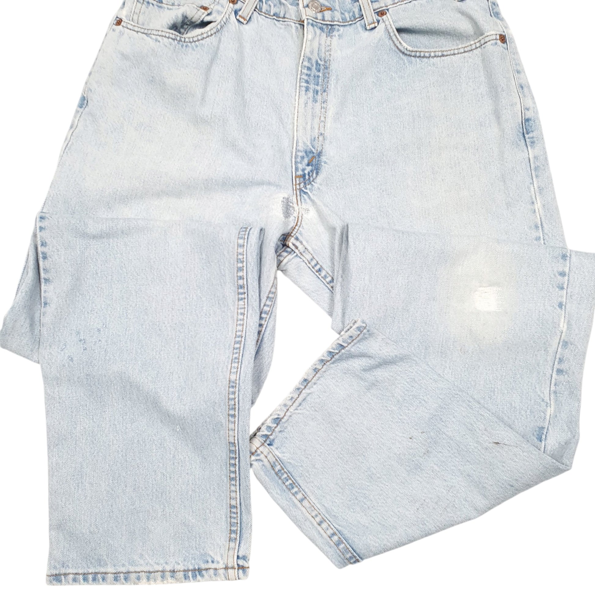 Mens Blue Levis Vintage 2000s Made In USA Tapered 550 JeansW36 L32