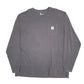 Mens Grey Carhartt  Long Sleeve T Shirt