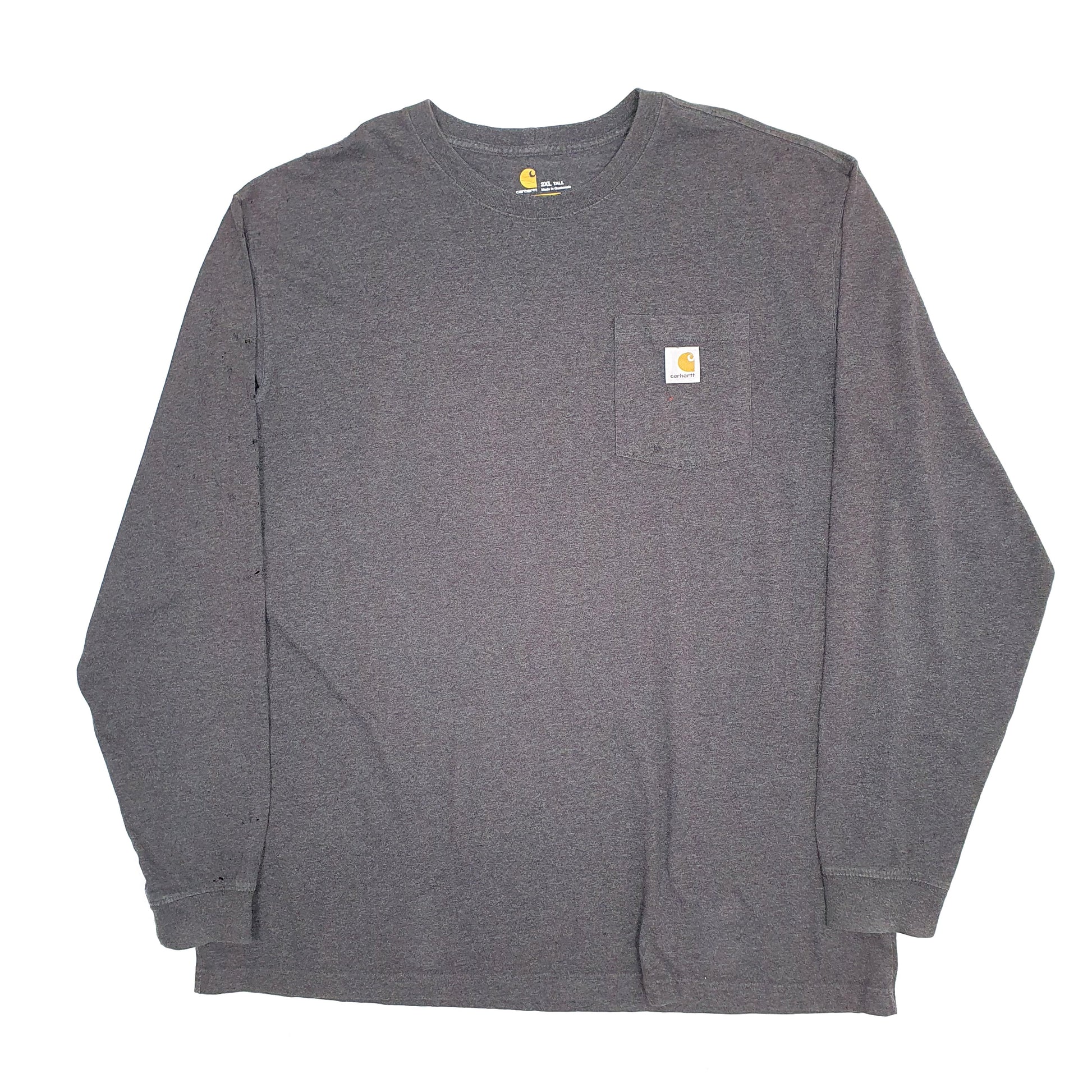 Mens Grey Carhartt  Long Sleeve T Shirt