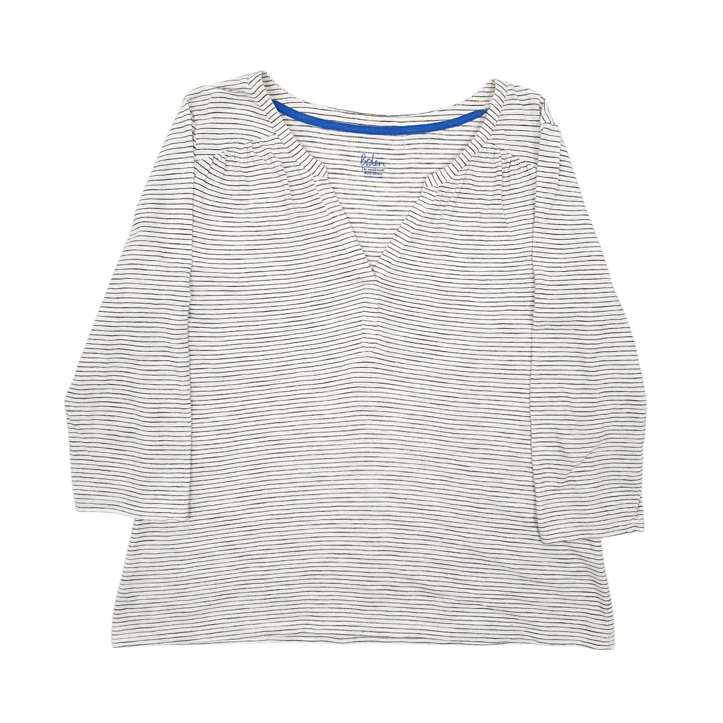 Womens White Boden  Long Sleeve T Shirt