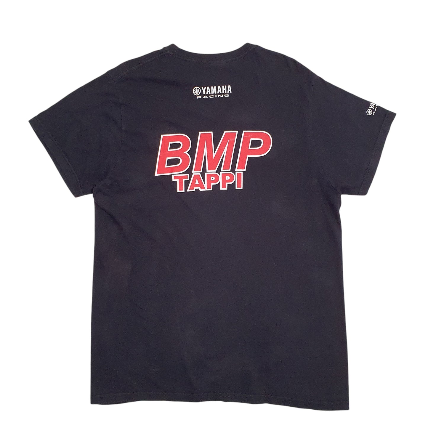 Mens Black Russell Athletic Superbike SBK Yamaha Racing Short Sleeve T Shirt