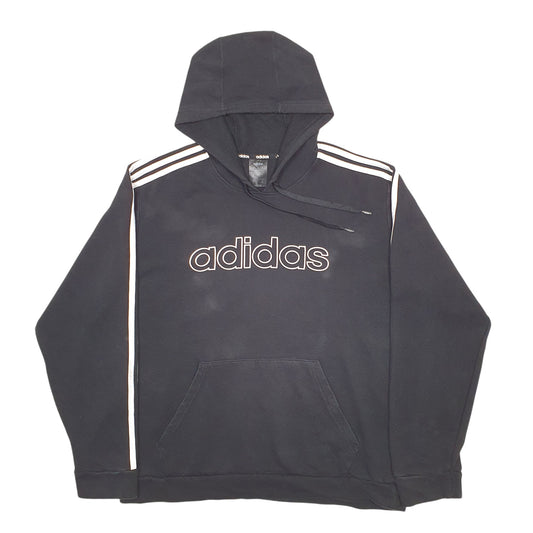 Mens Black Adidas  Hoodie Jumper