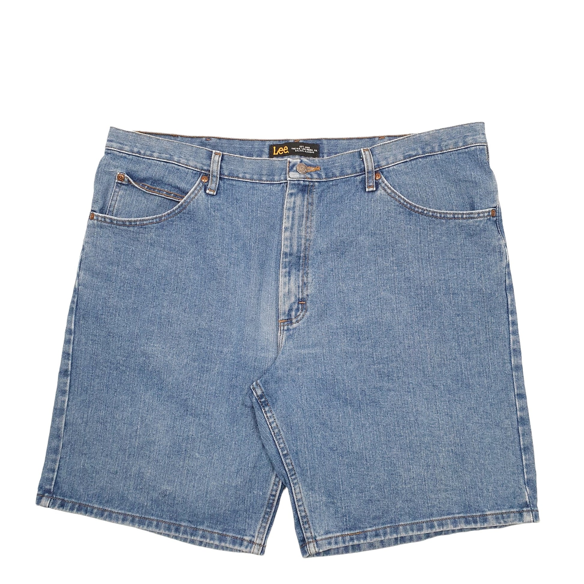 Mens Blue Lee  Denim Shorts