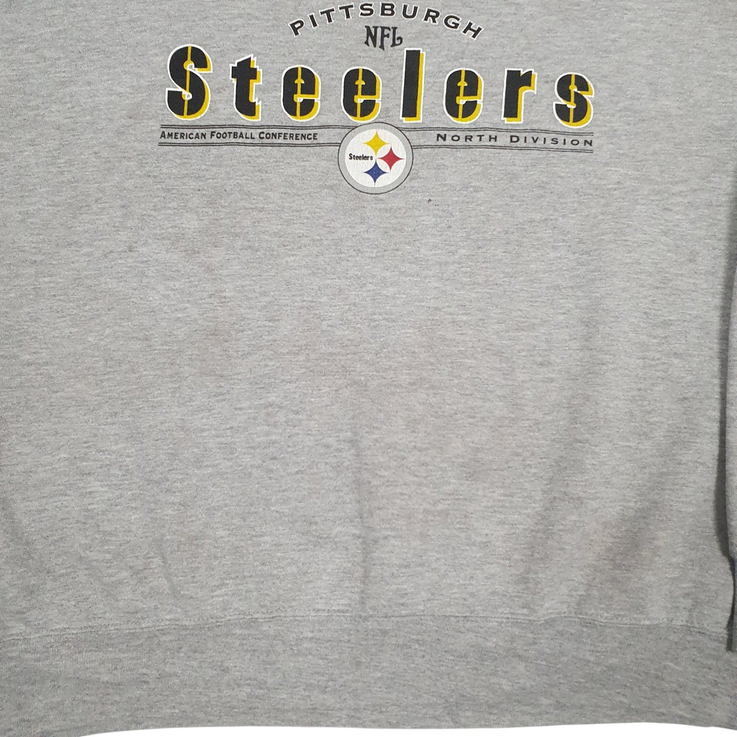 Mens Grey NFL Puttsburgh Steelers Crewneck Jumper