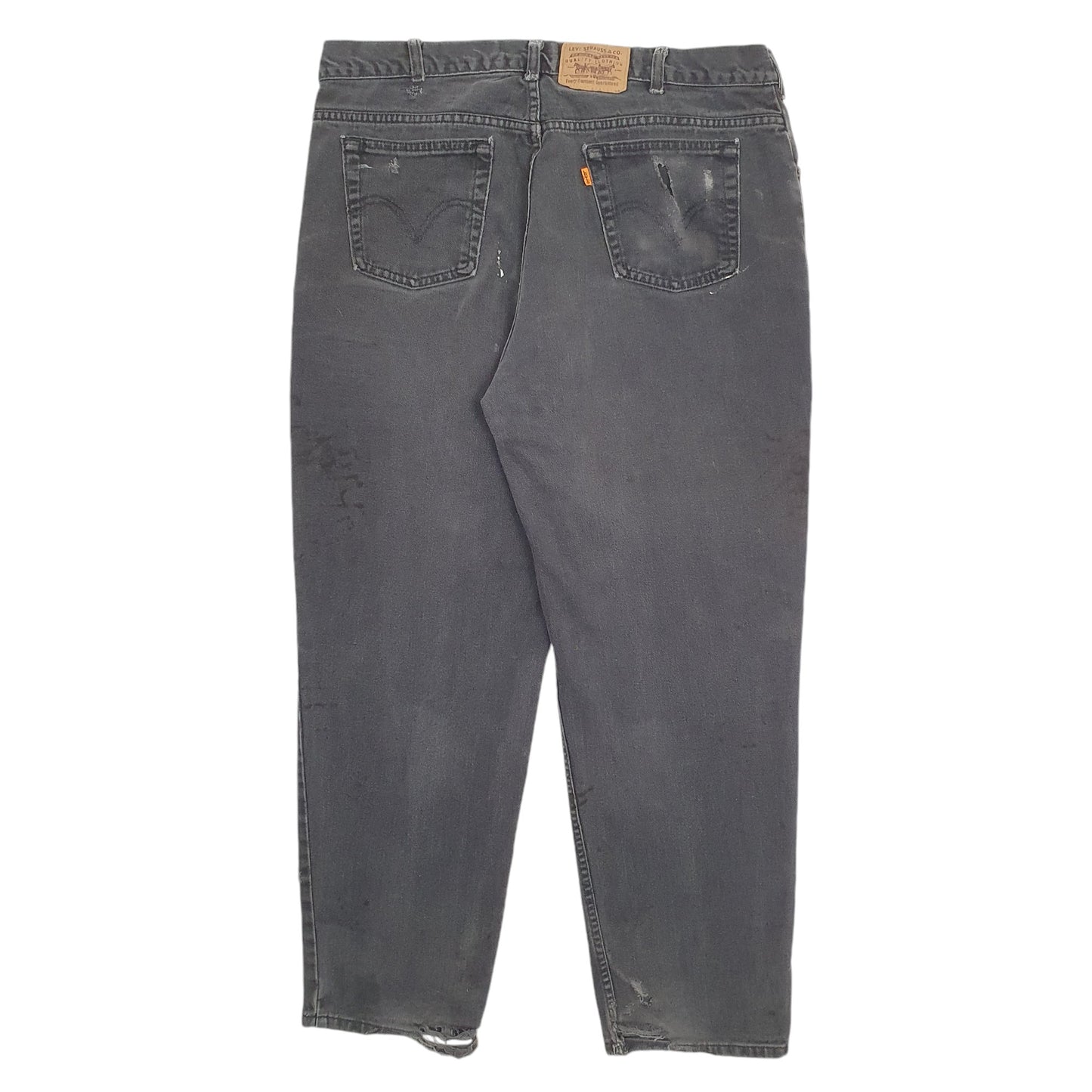 Mens Black Levis Orange Tab Vintage 90's Casual JeansW38 L30