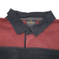 Mens Burgundy Guinness Rugby Shirt Top Striped Crewneck Jumper