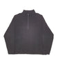 Mens Black Champion  Quarter Zip Jumper