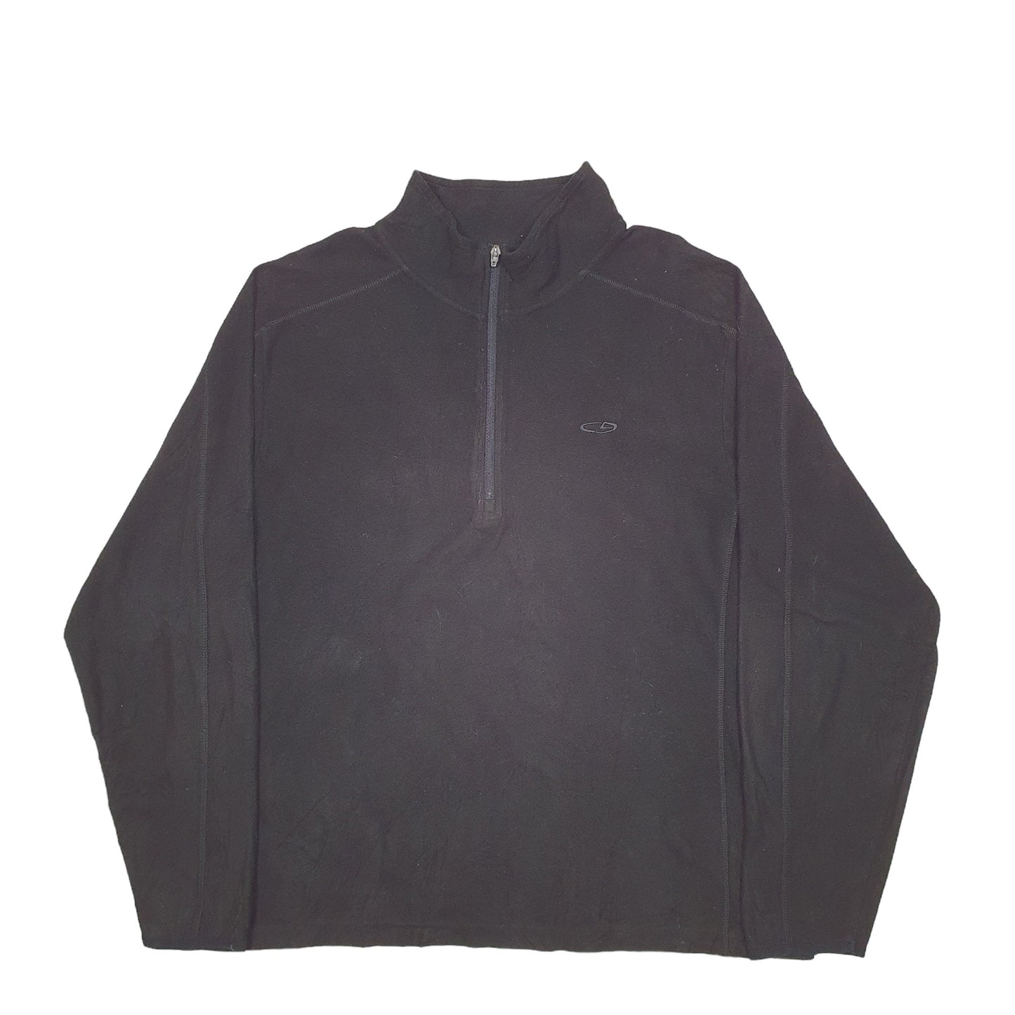 Mens Black Champion  Quarter Zip Jumper