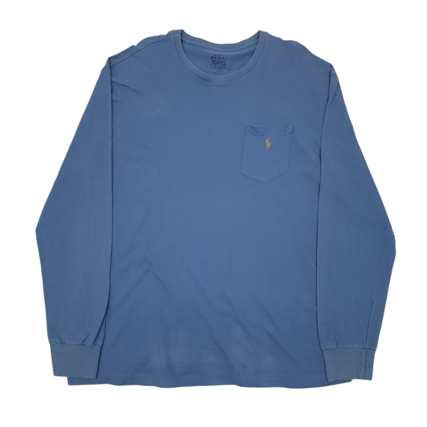 Mens Blue Polo Ralph Lauren  Long Sleeve T Shirt